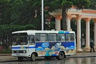 Zastava bodied Iveco-Otoyol M23 Minibus in Georgia, 2011