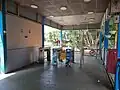 Faregates to exit the arrival platform, 2023