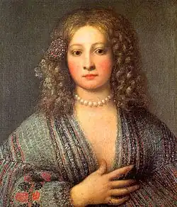 Girolamo Forabosco, Portrait of a Courtesan, Uffizi, Florence
