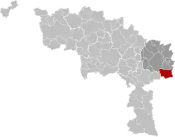 Location of Gerpinnes in Hainaut