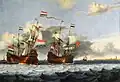 Gezicht op Enkhuizen by Gerrit Pompe