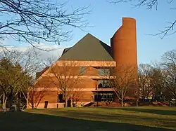 Exterior view of the campus library