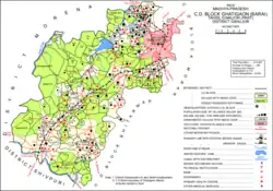 Map of Ghatigaon CD block