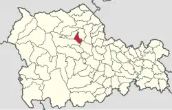 Location in Neamț County