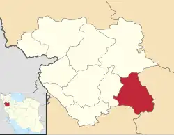 Location of Qorveh County in&nbsp;Kurdistan&nbsp;province