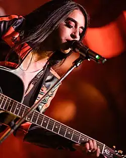 Woods performing at Bardot Hollywood in 2019