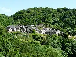 A general view of Gimel-les-Cascades