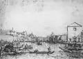 Canaletto, The Grand Canal - Looking North-East from Santa Croce to San Geremia, c. 1730–40, Windsor, Royal Collection