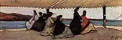 Giovanni Fattori, La Rotonda di Palmieri, 1866, oil on wood, Florence, Galleria d'Arte Moderna