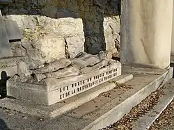Recumbent statue at the Ventoux Maquis Memorial in Sault