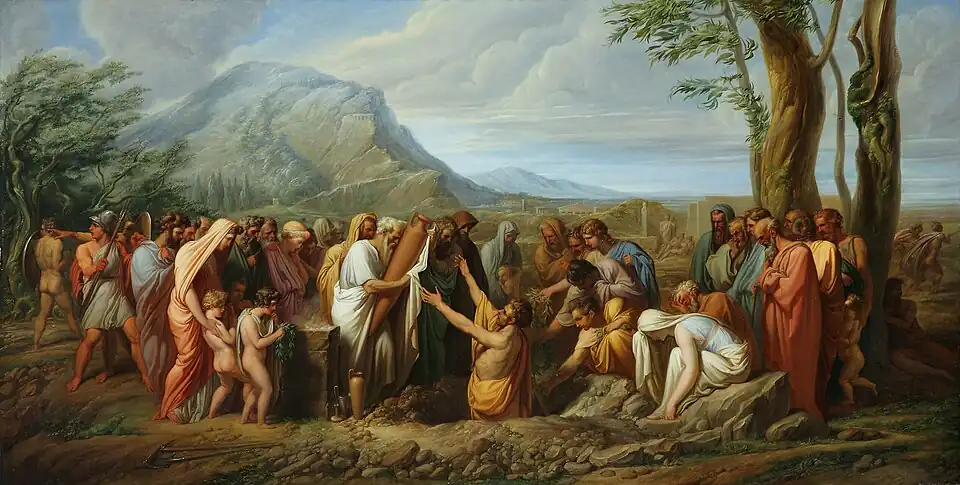 The Burial of Themistocles' Ashes, Pinacoteca di Brera, Milan