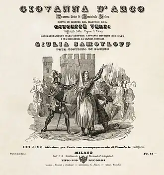 Giuseppe Verdi, Giovanna d'Arco, Vocal Score - Restoration