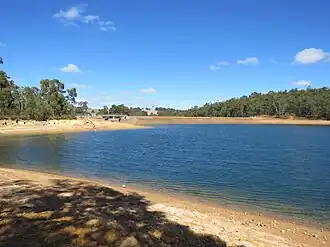 The Glen Mervyn Dam in April 2022