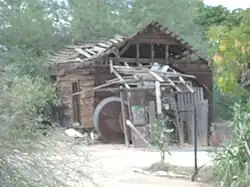 The abandoned barn of the 19th-century farm