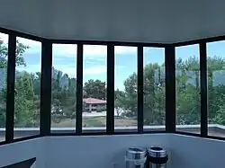 View from the inside of the Thunderbird Control Tower station