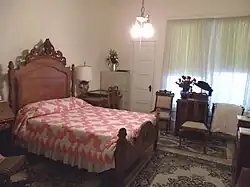 Main bedroom of the Manistee Mansion.