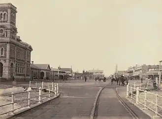 Glenelg town centre, from the jetty, circa 1883