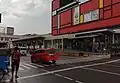 Pelican crossing to access the station, 2022