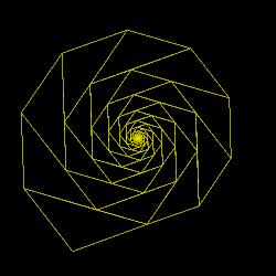 The obtuse golden triangle is the gnomon of an enneagon.