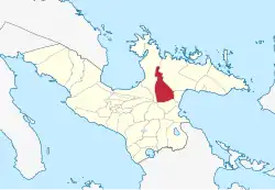 Map of Camarines Sur with Goa highlighted