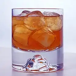 The Godfather cocktail is prepared using equal parts scotch whisky and amaretto.[1] Amaretto is a sweet, almond-flavored, Italian liqueur.
