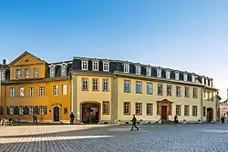 Exterior view of the Goethe National Museum and Goethe’s former residence in Weimar.