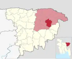 Location of Golapganj