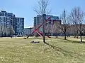 The park in spring.