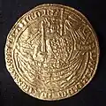 Gold coin, c. 1361–1369, commemorating the Battle of Sluys