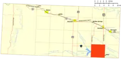 Location of Goldfield Township