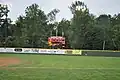 The park's electronic scoreboard, located over the left center field fence.