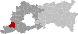 Location of Gooik in Flemish Brabant
