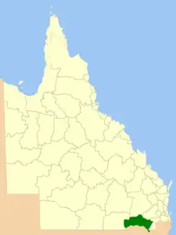 Location within Queensland