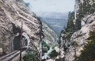 The gorge of Moutier