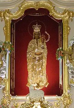 Our Lady of Górecka, saved from destruction during the occupation.