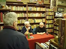 Ed Gorman and Steven Philip Jones at MysteryCat Books