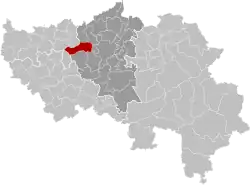 Location of Grâce-Hollogne in Liège province