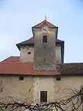 Clocktower (above portico)
