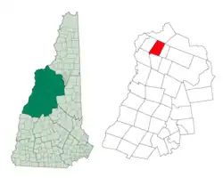 Location in Grafton County, New Hampshire