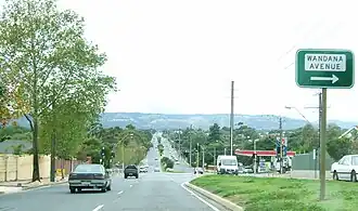 Looking east along Grand Junction Road. Gilles Plains is on the right.