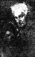 Grandfather, from newspaper, Detroit Free Press, announced May 26, 1910, as selling in a charity auction[68] Original painting from 1903.[69]
