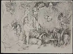 Grandfather ink on paper 55x75 2000