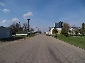 Street in Grandin, October 2007
