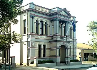 Granville Town Hall on Carlton Street, Granville.