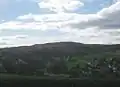 View from the Nordwesten near Niedermeilingen über Obermeilingen of the Grauen Kopf