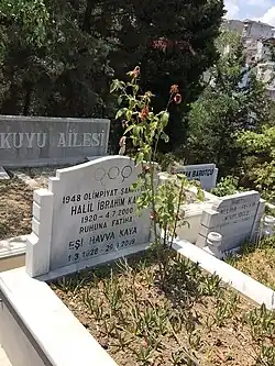 The grave of Halil İbrahim Kaya in Zincirlikuyu Cemetery.