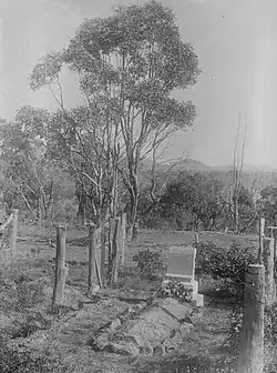 Grave of William Farrer shortly after his death in 1906