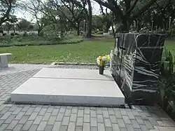 Biazon's grave at the Libingan ng mga Bayani