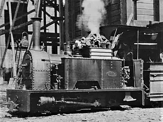 Great Boulder Co.'s 2&nbsp;ft (610&nbsp;mm) gauge Kerr, Stuart 0-4-0T loco N° 839 of 1903 at Kalgoorlie