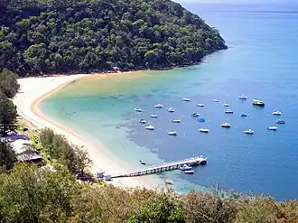 Great Mackerel Beach, photographed from the south